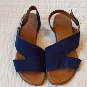 Elegant Navy Blue Sandals ✨ Size 7.5